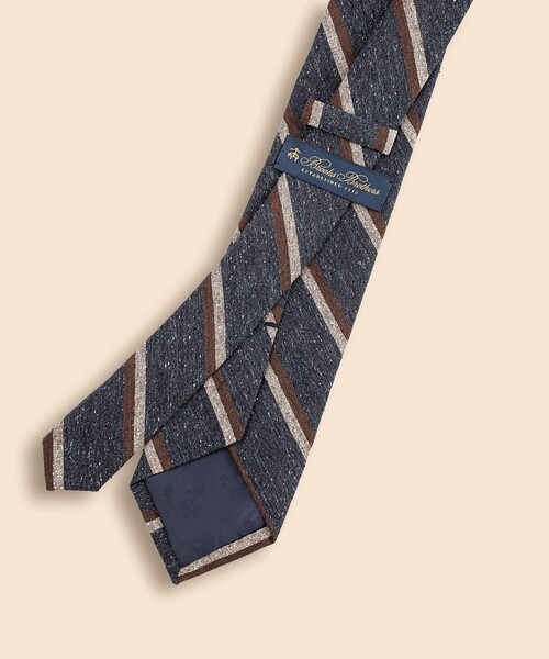 BROOKS BROTHERS(ブルックスブラザーズ)の「シルク メランジ ストライプタイ(ネクタイ・メンズ・ブラウン/ブルー・ONE SIZE)」の5枚目の写真