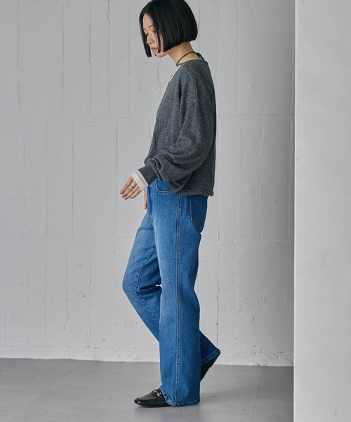 for/c(フォーシー)の「やわらかコード付き2wayトップス【サスティナブル】(ニット/セーター・レディース・ライトグレー/パープル系1/チャコール/ブラウン系・M/L)」の20枚目の写真