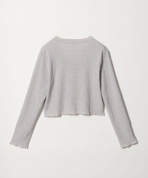 BEAUTY&YOUTH UNITED ARROWS(ビューティーアンドユースユナイテッドアローズ)の「ソリッド&チェック Vネック カーディガン(カーディガン/ボレロ・レディース・ホワイト/ブラック/ライトブルー・FREE)」の13枚目の写真