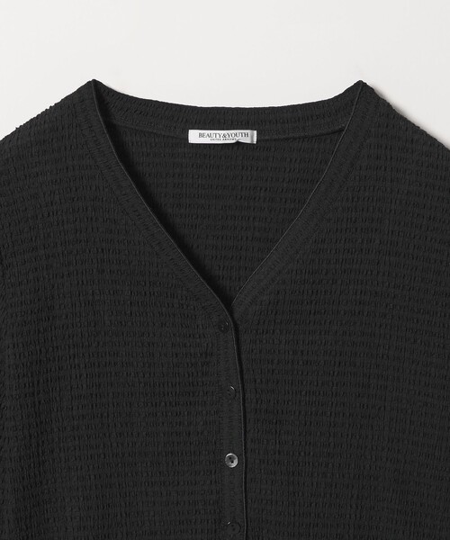 BEAUTY&YOUTH UNITED ARROWS(ビューティーアンドユースユナイテッドアローズ)の「ソリッド&チェック Vネック カーディガン(カーディガン/ボレロ・レディース・ホワイト/ブラック/ライトブルー・FREE)」の18枚目の写真