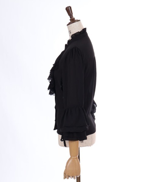 axes femme(アクシーズファム)の「レースアップ×フリルブラウス(シャツ/ブラウス・レディース・ホワイト/パープル/ブラック・MEDIUM/LARGE)」の11枚目の写真