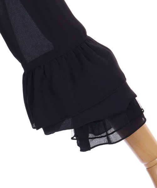 axes femme(アクシーズファム)の「レースアップ×フリルブラウス(シャツ/ブラウス・レディース・ホワイト/パープル/ブラック・MEDIUM/LARGE)」の17枚目の写真