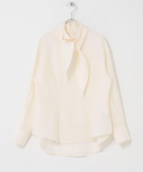 URBAN RESEARCH ROSSO WOMEN(アーバンリサーチ ロッソ)の「タイデザインセミシアーブラウス(シャツ/ブラウス・レディース・ライトブルー/チャコールグレー/オフホワイト・FREE)」の18枚目の写真