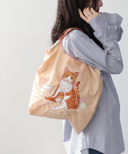 Three Four Time(スリーフォータイム)の「<一部店舗・WEB限定>【Ball&Chain】D.BABY CAT(トートバッグ・レディース・ベージュ/ライトブルー・FREE)」の9枚目の写真