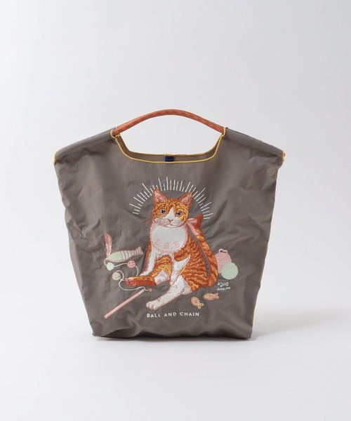 Three Four Time(スリーフォータイム)の「<一部店舗・WEB限定>【Ball&Chain】D.BABY CAT(トートバッグ・レディース・ベージュ/ライトブルー・FREE)」の12枚目の写真