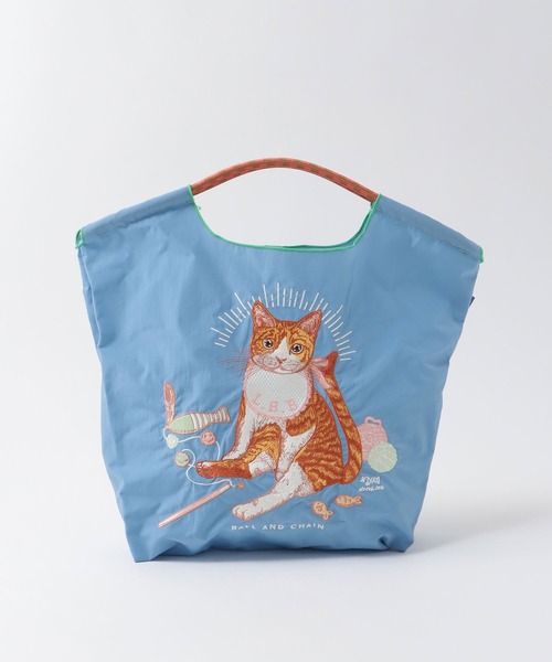 Three Four Time(スリーフォータイム)の「<一部店舗・WEB限定>【Ball&Chain】D.BABY CAT(トートバッグ・レディース・ベージュ/ライトブルー・FREE)」の16枚目の写真