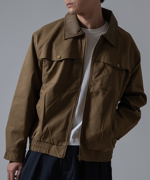 Crownor(クラウノアー)の「カバーオール ブルゾン(カバーオール・メンズ・ブラウン/ブラック/ホワイト・MEDIUM/LARGE)」の3枚目の写真
