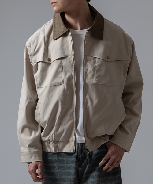 Crownor(クラウノアー)の「カバーオール ブルゾン(カバーオール・メンズ・ブラウン/ブラック/ホワイト・MEDIUM/LARGE)」の10枚目の写真
