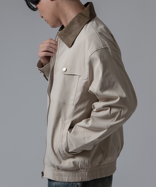 Crownor(クラウノアー)の「カバーオール ブルゾン(カバーオール・メンズ・ブラウン/ブラック/ホワイト・MEDIUM/LARGE)」の11枚目の写真