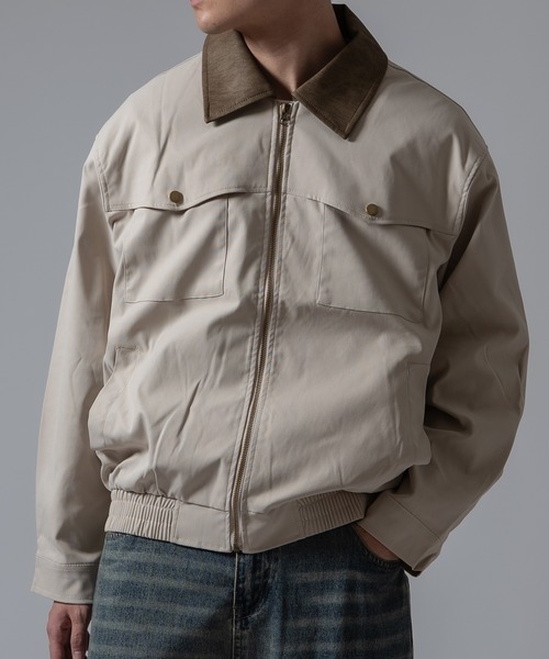 Crownor(クラウノアー)の「カバーオール ブルゾン(カバーオール・メンズ・ブラウン/ブラック/ホワイト・MEDIUM/LARGE)」の13枚目の写真