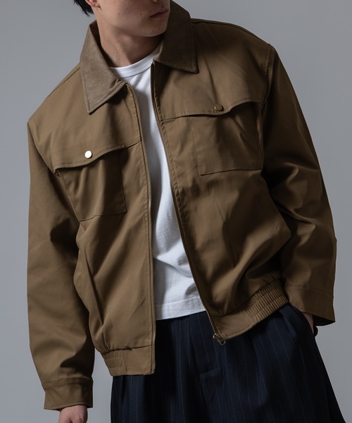 Crownor(クラウノアー)の「カバーオール ブルゾン(カバーオール・メンズ・ブラウン/ブラック/ホワイト・MEDIUM/LARGE)」の14枚目の写真