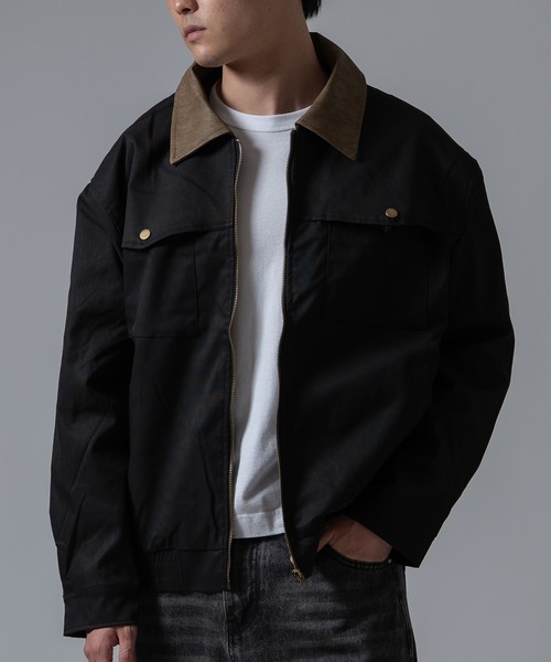 Crownor(クラウノアー)の「カバーオール ブルゾン(カバーオール・メンズ・ブラウン/ブラック/ホワイト・MEDIUM/LARGE)」の5枚目の写真