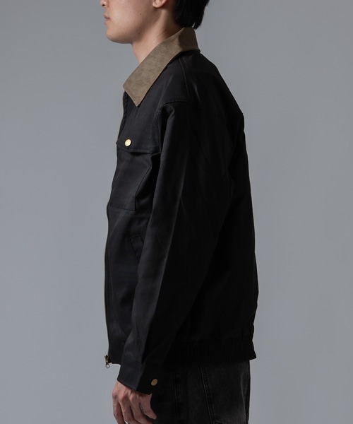 Crownor(クラウノアー)の「カバーオール ブルゾン(カバーオール・メンズ・ブラウン/ブラック/ホワイト・MEDIUM/LARGE)」の6枚目の写真