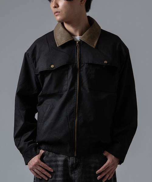 Crownor(クラウノアー)の「カバーオール ブルゾン(カバーオール・メンズ・ブラウン/ブラック/ホワイト・MEDIUM/LARGE)」の8枚目の写真