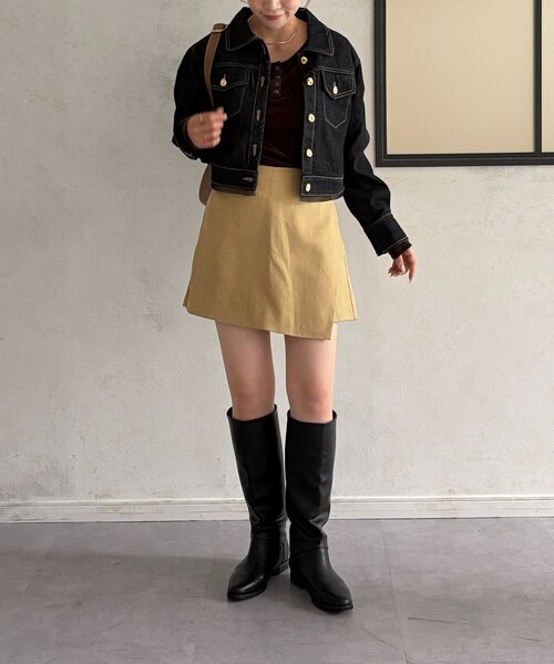 Thevon(ゼボン)の「ラップ風ショートパンツ(その他パンツ・レディース・グレー/ブラウン/ベージュ・FREE)」の16枚目の写真