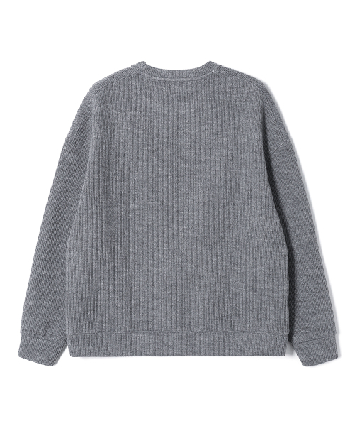 ADHOC(アドホック)の「メンズ オーバーサイズ リブ長袖Tシャツ (M-GREY) (HC9LTA1)(Tシャツ/カットソー・メンズ・その他・100/105)」の2枚目の写真