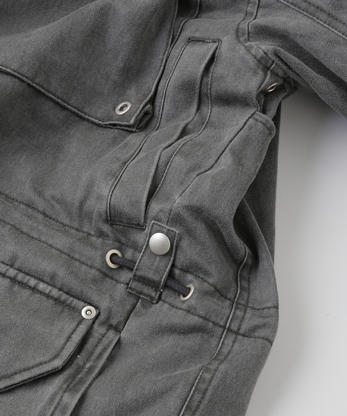 FAF(フェイク アス フラワーズ)の「FAF (FAKE AS FLOWERS) / フェイク アズ フラワーズ F-65 JACKET(ミリタリージャケット・メンズ・ブラック・1/2)」の5枚目の写真