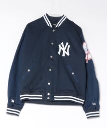 【NEW ERA】ストレッチコットン バーシティジャケット ゴルフ / ネイビー [15129451]