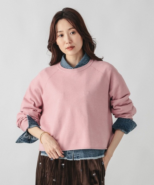 GLOBAL WORK(グローバルワーク)の「カシミヤタッチクルーネックプルオーバー/758685(ニット/セーター・レディース・ホワイト/ネイビー/ワインレッド/フューシャピンク・LARGE/MEDIUM)」の21枚目の写真