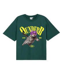 OUNDERR（オアンダーアール）の「MASK FLYING CAT 半袖Tシャツ 6COLOR（Tシャツ/カットソー）」
