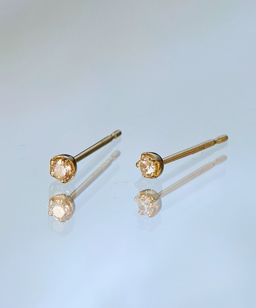 JUPITER(ジュピター)の「【K18】ベーシック一粒ダイヤモンドピアス/金属アレルギー対応<動画あり>(ピアス(両耳用)・レディース・ゴールド・FREE)」の13枚目の写真
