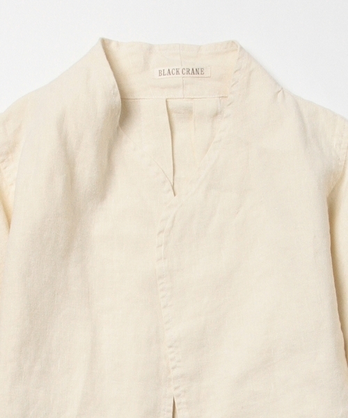 BLACK CRANE（ブラッククレーン）の「BLACK CRANE / リネンジャケット（その他アウター・レディース・オフホワイト/ブラック系その他・ONE SIZE）」の15枚目の写真