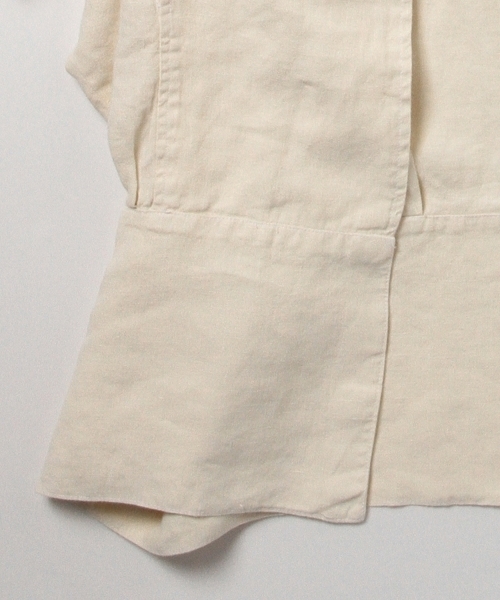 BLACK CRANE（ブラッククレーン）の「BLACK CRANE / リネンジャケット（その他アウター・レディース・オフホワイト/ブラック系その他・ONE SIZE）」の6枚目の写真