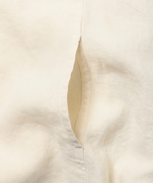 BLACK CRANE（ブラッククレーン）の「BLACK CRANE / リネンジャケット（その他アウター・レディース・オフホワイト/ブラック系その他・ONE SIZE）」の7枚目の写真