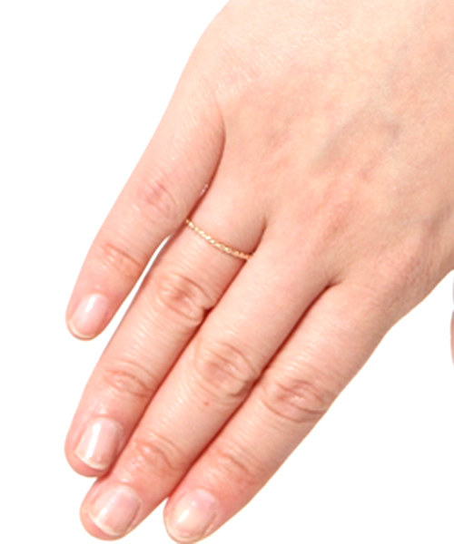 NOJESS(ノジェス)の「K10リング(リング・レディース・イエローゴールド・#13/#11/#9)」の10枚目の写真