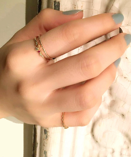 NOJESS(ノジェス)の「K10リング(リング・レディース・イエローゴールド・#13/#11/#9)」の6枚目の写真