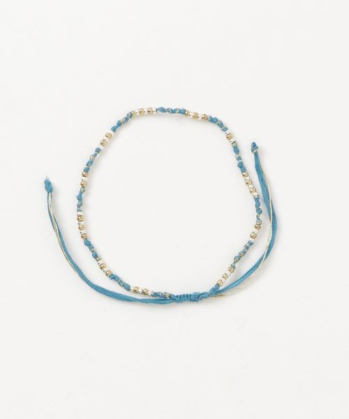 チャイハネ（チャイハネ）の「【チャイハネ】メタルビーズMEN'Sアンクレット（アンクレット・メンズ・レッド/ブラック/ターコイズブルー/カーキ/パープル/インディゴブルー/ピンク・FREE）」の4枚目の写真