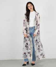MOUSSY | CLEAR FLOWER LONG DRESS F(ワンピース)