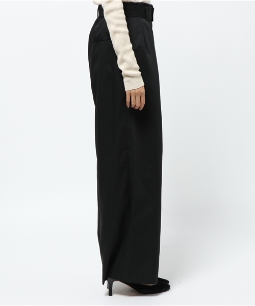 laboratory work(ラボラトリーワーク)の「ベルト付き ツイルワイドパンツ(その他パンツ・レディース・キャメル/ベージュ/ブラック・MEDIUM)」の5枚目の写真