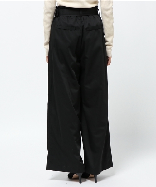 laboratory work(ラボラトリーワーク)の「ベルト付き ツイルワイドパンツ(その他パンツ・レディース・キャメル/ベージュ/ブラック・MEDIUM)」の6枚目の写真