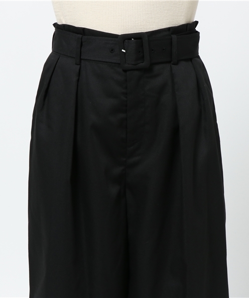 laboratory work(ラボラトリーワーク)の「ベルト付き ツイルワイドパンツ(その他パンツ・レディース・キャメル/ベージュ/ブラック・MEDIUM)」の7枚目の写真