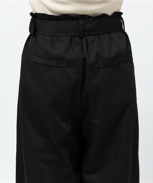 laboratory work(ラボラトリーワーク)の「ベルト付き ツイルワイドパンツ(その他パンツ・レディース・キャメル/ベージュ/ブラック・MEDIUM)」の8枚目の写真