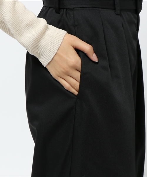 laboratory work(ラボラトリーワーク)の「ベルト付き ツイルワイドパンツ(その他パンツ・レディース・キャメル/ベージュ/ブラック・MEDIUM)」の9枚目の写真