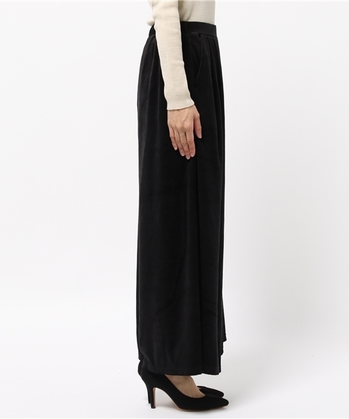 ikka（イッカ）の「【セットアップ対応】 ベロアスカンツ（その他パンツ・レディース・ブラック/キャメル/グレー・MEDIUM）」の5枚目の写真