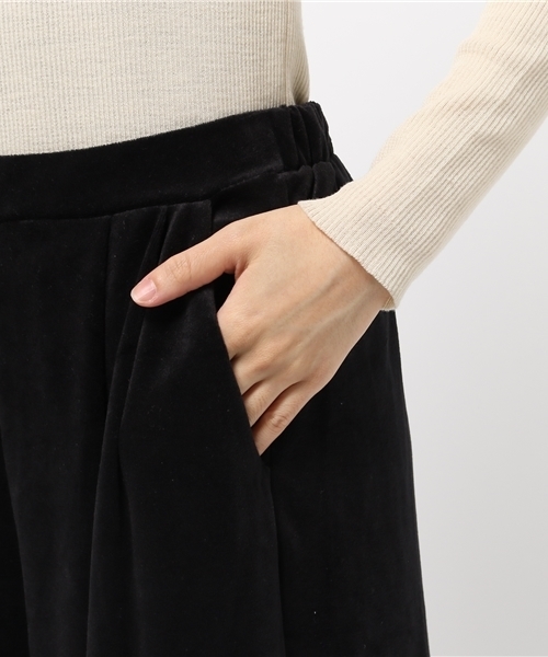 ikka（イッカ）の「【セットアップ対応】 ベロアスカンツ（その他パンツ・レディース・ブラック/キャメル/グレー・MEDIUM）」の9枚目の写真