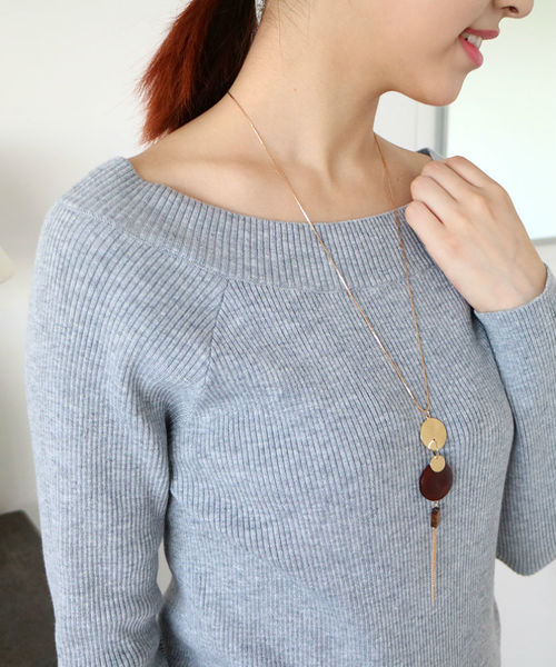 N.（N. Natural Beauty Basic）（エヌエヌナチュラルビューティーベーシック）の「リブセットアップニット（ニット/セーター・レディース・ベージュ/ブラック/ボルドー/グレー・MEDIUM）」の11枚目の写真