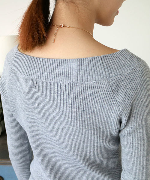 N.（N. Natural Beauty Basic）（エヌエヌナチュラルビューティーベーシック）の「リブセットアップニット（ニット/セーター・レディース・ベージュ/ブラック/ボルドー/グレー・MEDIUM）」の12枚目の写真