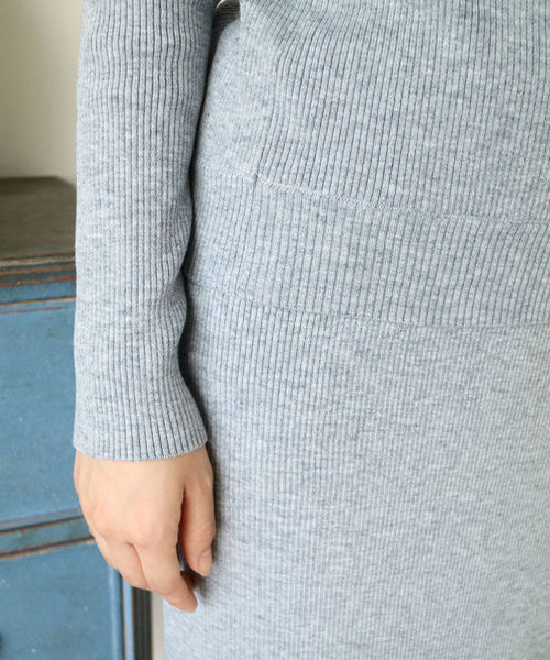 N.（N. Natural Beauty Basic）（エヌエヌナチュラルビューティーベーシック）の「リブセットアップニット（ニット/セーター・レディース・ベージュ/ブラック/ボルドー/グレー・MEDIUM）」の13枚目の写真