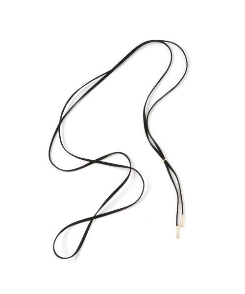 STUDIOUS(ステュディオス)の「STUDIOUS スウェードコードチョーカー(チョーカー・レディース・ブラック/グレー・FREE)」の4枚目の写真