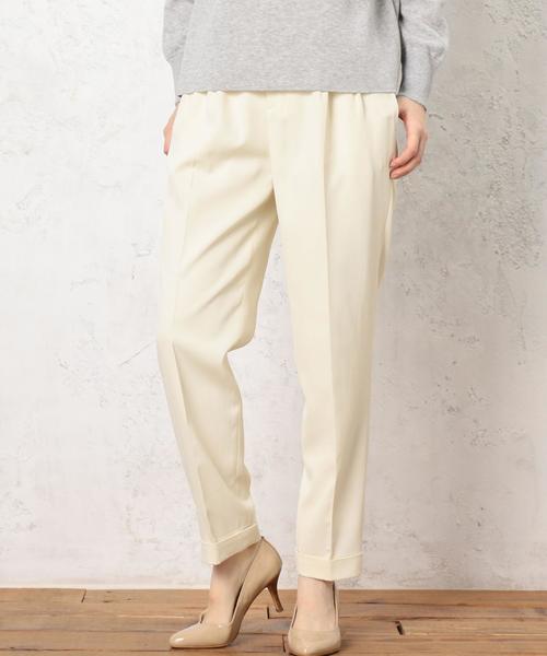 green label relaxing（グリーンレーベルリラクシング）の「KC VIS/P トリコチン TPDパンツ◆（その他パンツ・レディース・ピンク/ネイビー/オフホワイト・38/36）」の2枚目の写真