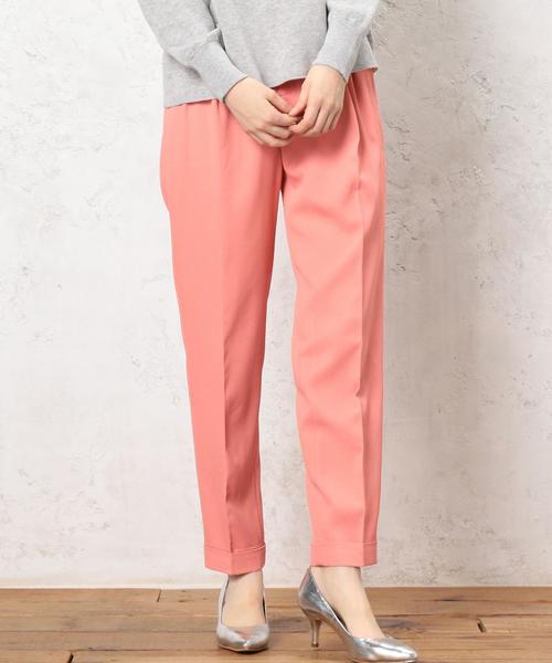 green label relaxing（グリーンレーベルリラクシング）の「KC VIS/P トリコチン TPDパンツ◆（その他パンツ・レディース・ピンク/ネイビー/オフホワイト・38/36）」の3枚目の写真