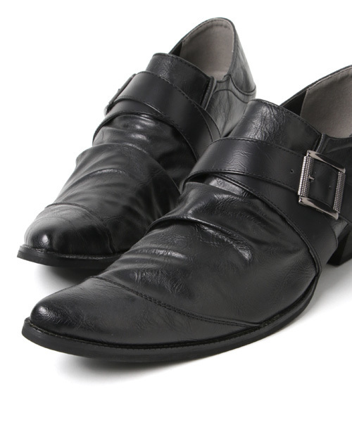 ARCADE（アーケード）の「ポインテッドベルトシューズ（その他シューズ・メンズ・ブラック/ダークブラウン・27cm/26.5cm/26cm/25.5cm）」の7枚目の写真