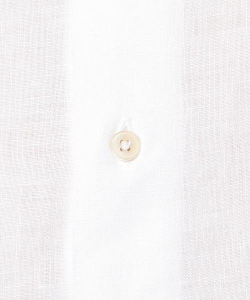 SHIPS（シップス）の「GIANGI: リネン ソリッド ボタンダウンシャツ（シャツ/ブラウス・メンズ・ダークグレー/ホワイト・SMALL/MEDIUM）」の10枚目の写真