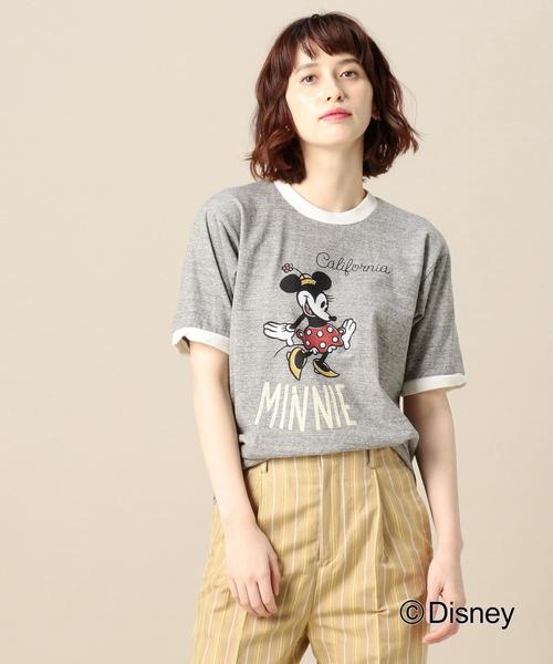 JACKSON MATISSE（ジャクソンマティス）の「＜JACKSON MATISSE＞リンガーTシャツ/Minnie ◆（Tシャツ/カットソー・レディース・ホワイト/グレー・SMALL）」の2枚目の写真