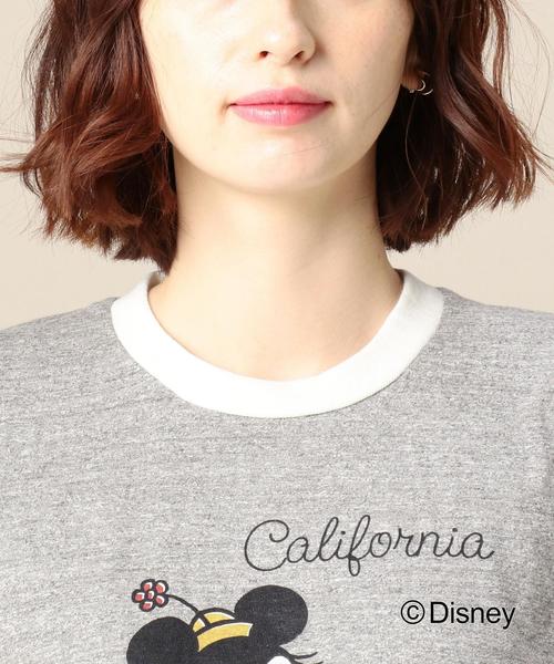 JACKSON MATISSE（ジャクソンマティス）の「＜JACKSON MATISSE＞リンガーTシャツ/Minnie ◆（Tシャツ/カットソー・レディース・ホワイト/グレー・SMALL）」の5枚目の写真