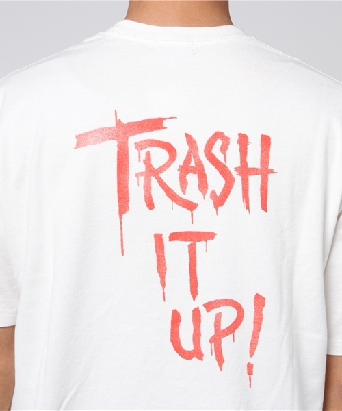 HYSTERIC GLAMOUR（ヒステリックグラマー）の「TRASH IT UP プリント Tシャツ（Tシャツ/カットソー・メンズ・ホワイト/ブラック/レッド・MEDIUM/LARGE/X-SMALL/SMALL）」の7枚目の写真